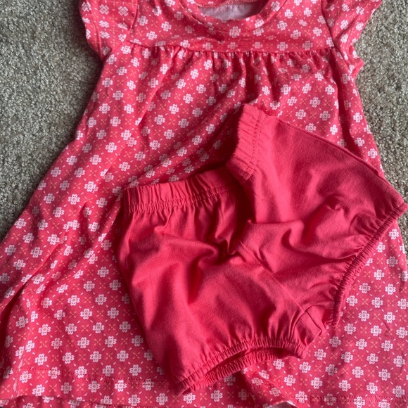 Bundle Baby Girl Floral and Butterfly Dress With Shorts 12 Months Cotton NWOT - Picture 7 of 8